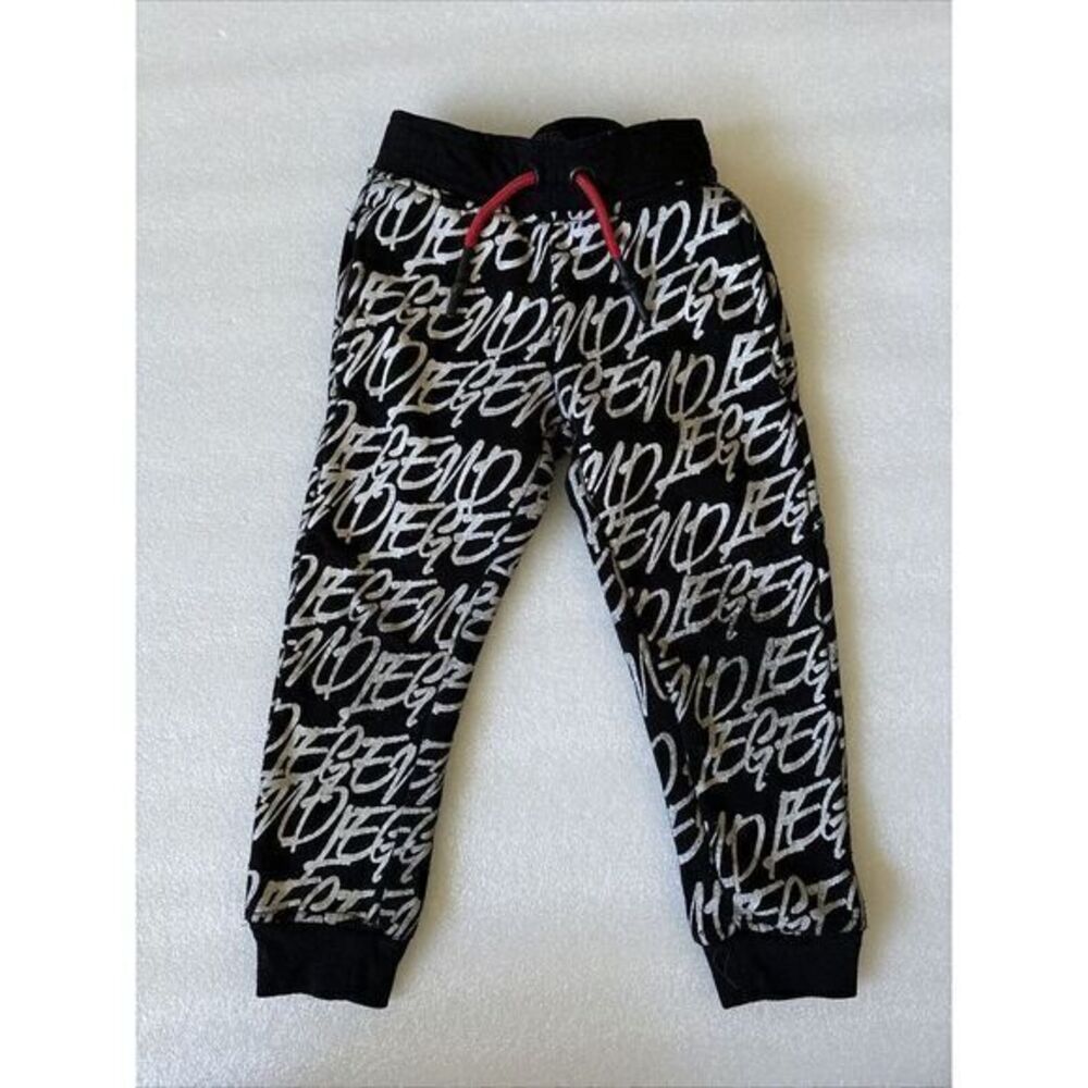 Encrypted All Over Logo  Joggers Black/White Size Toddler‎ 3T